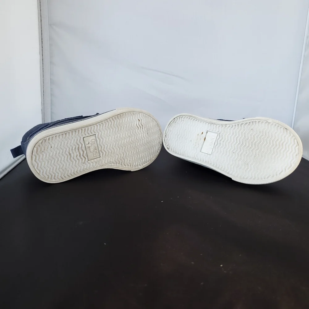 EUC OshKosh BGosh Toddler Blue Canvas Sneakers - Picture 9 of 9